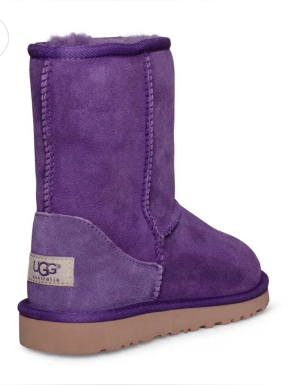 UGG Kids’ Classic Short Boot, purple, 4 - never worn